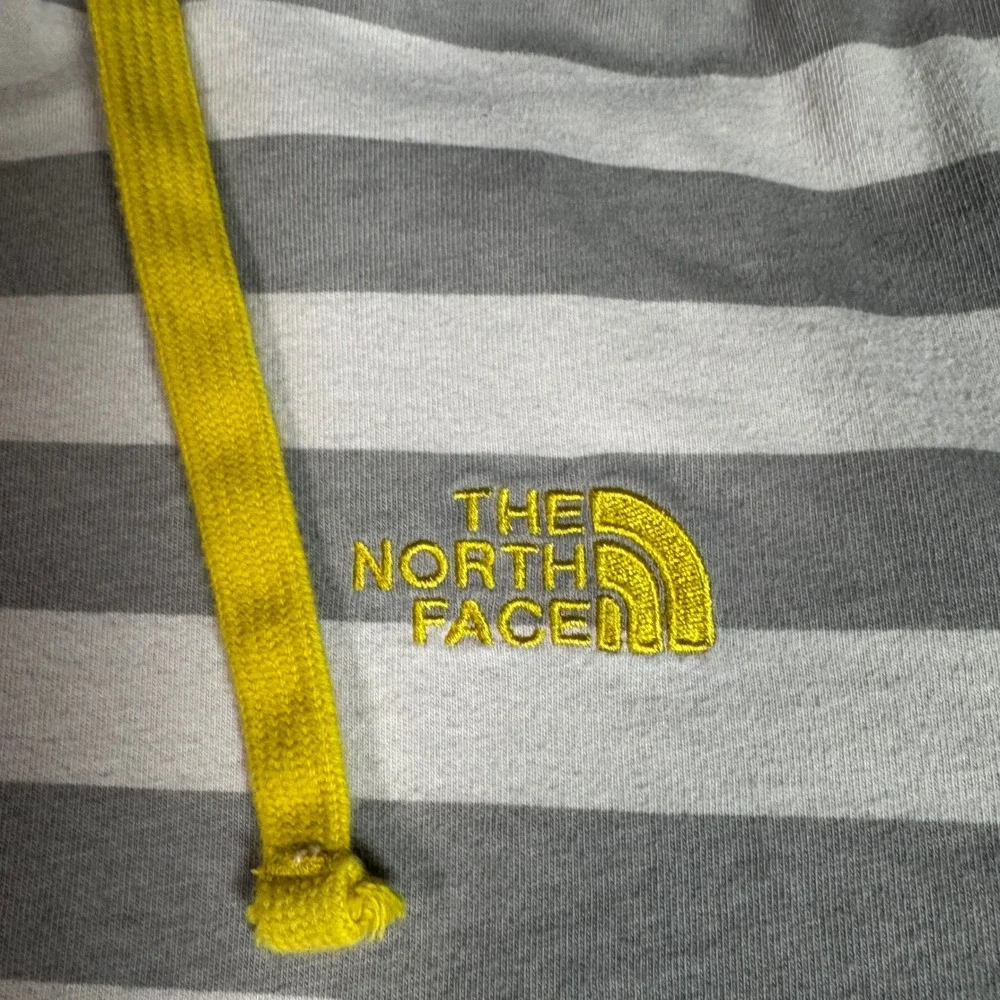 The North Face‎ Mens Gray Striped Full Zip Lined Hoodie Size Large Athleisure